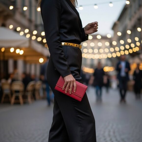 Prada Saffiano Large Red Leather Wallet | Box + COA - Picture 7 of 8